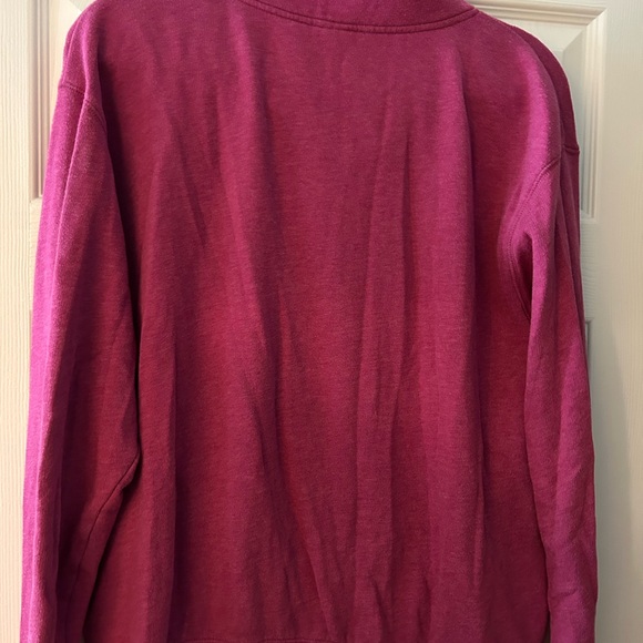 PINK Victoria's Secret Women's Pink Quarter-Zip Sweater - Picture 2 of 3